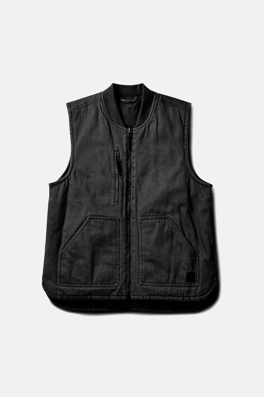 Abraham Reversible Vest - Black/Black