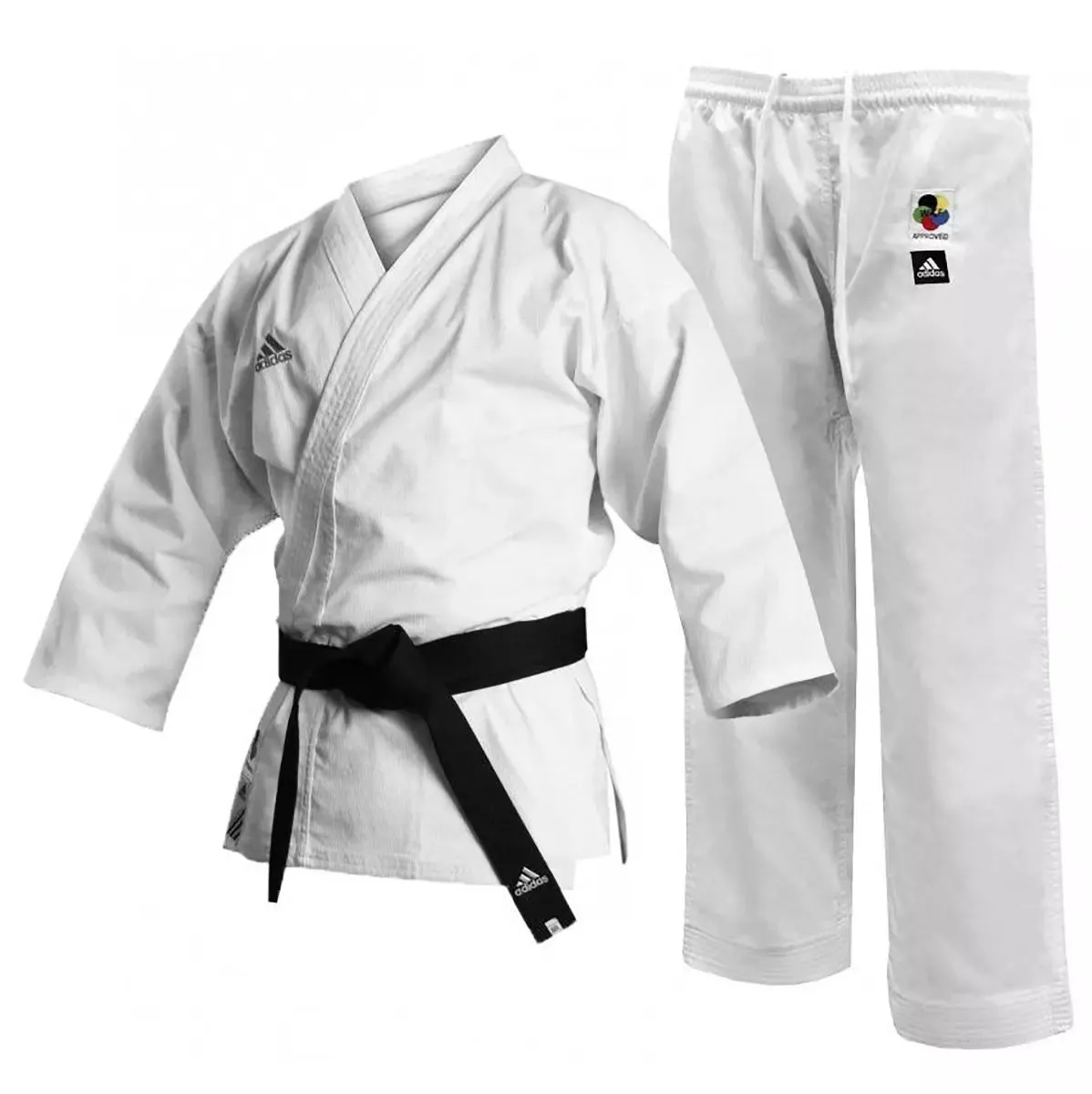 adidas Kids Karate Gi WKF Club Suit 8oz Polycotton White