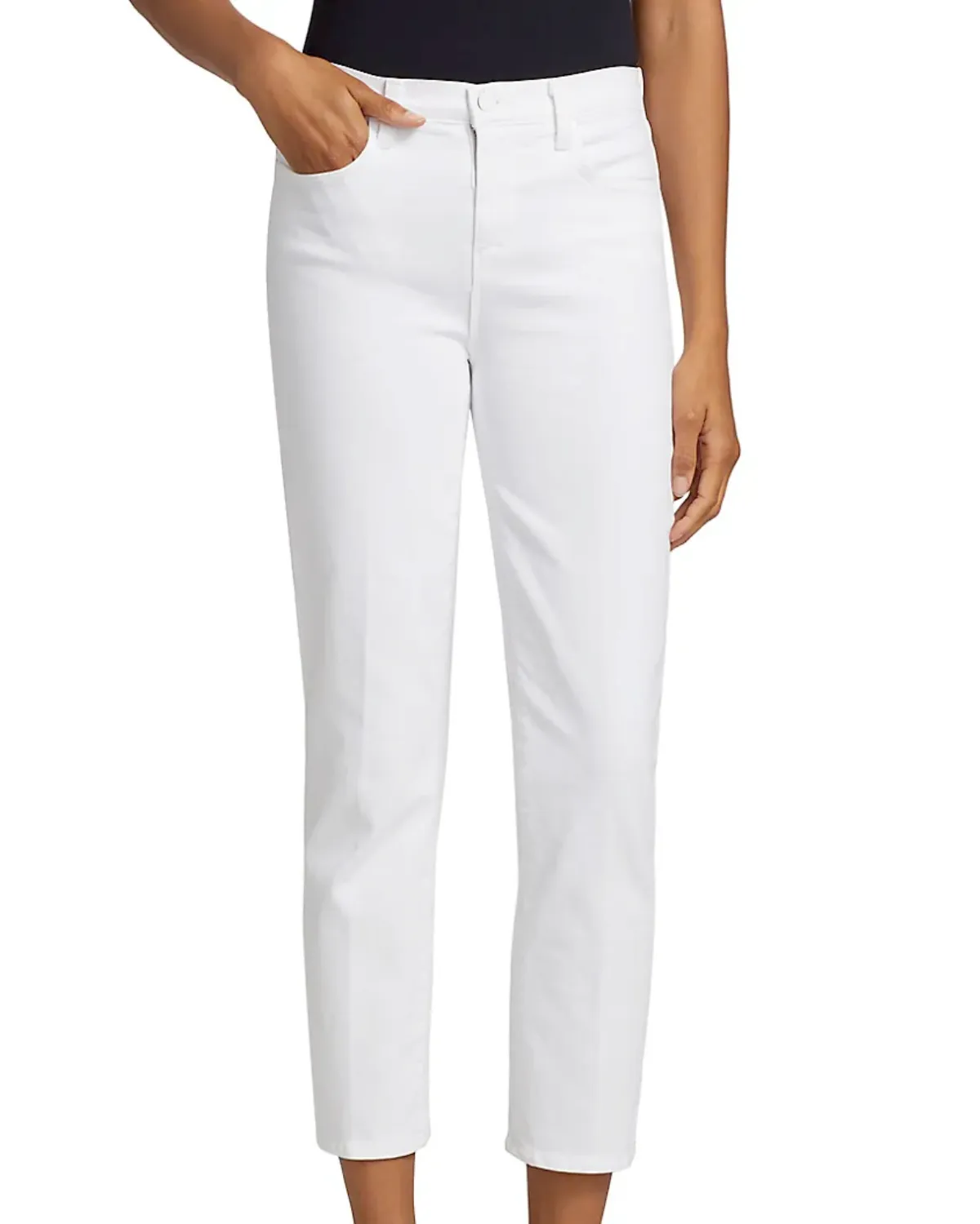 Alexia HR Crop Denim (Blanc)