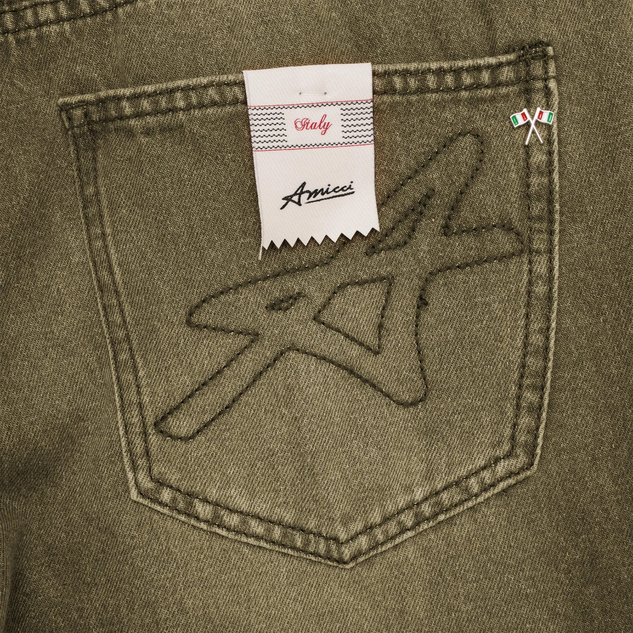 Amicci Adrano Flare Jeans Olive