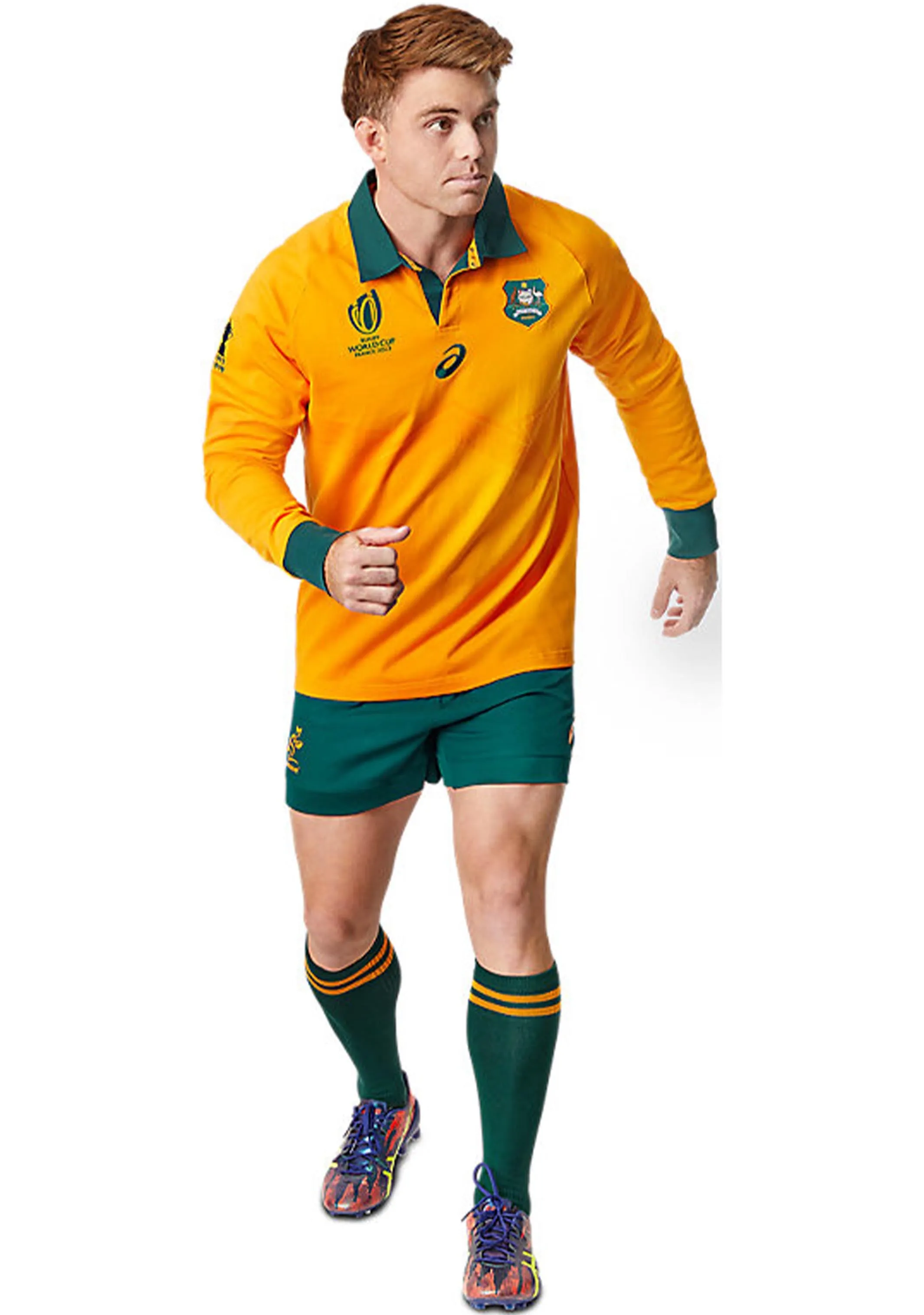 Asics Mens Wallabies RWC23 Traditional Jersey <br> 2111B702 750