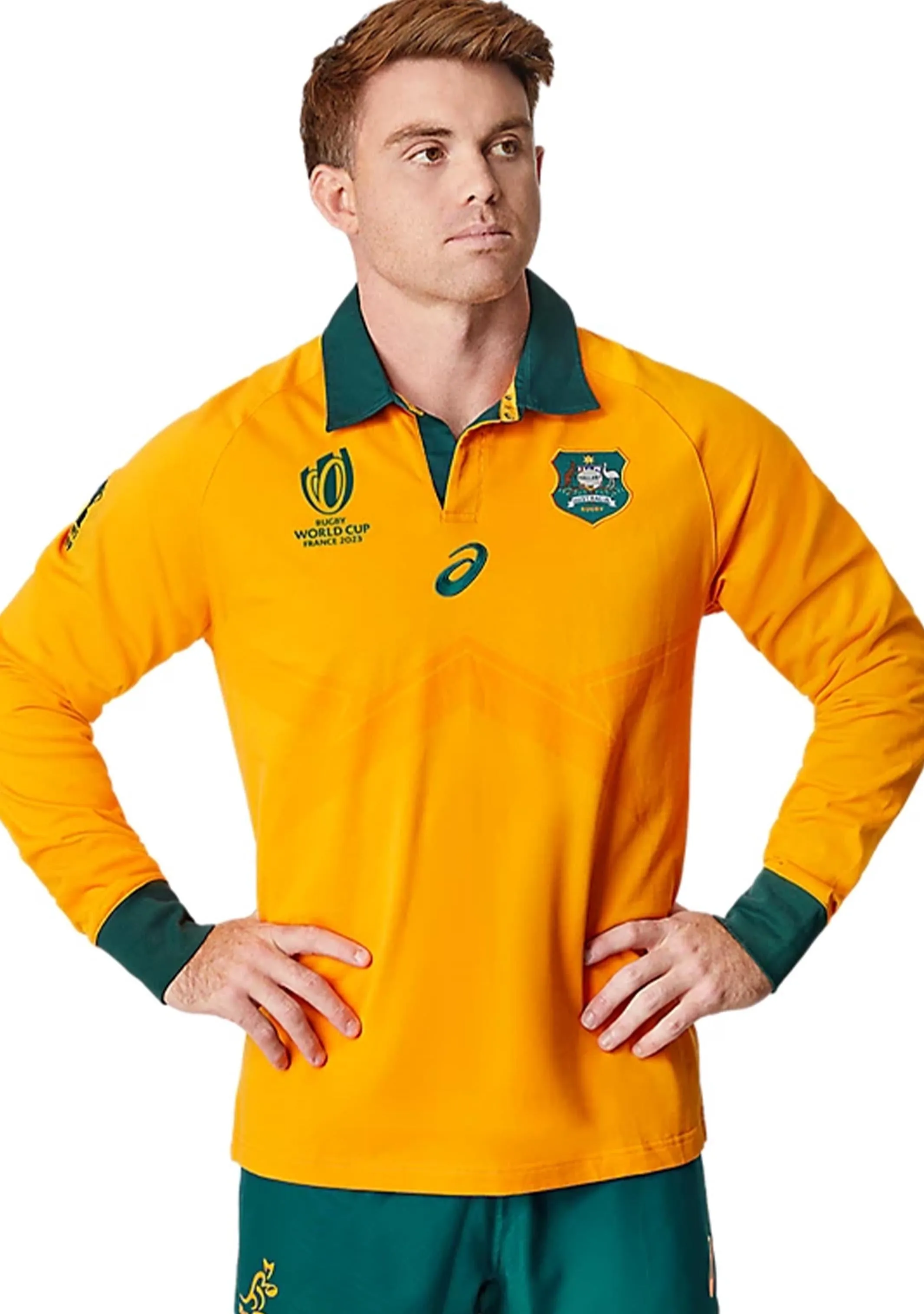 Asics Mens Wallabies RWC23 Traditional Jersey <br> 2111B702 750