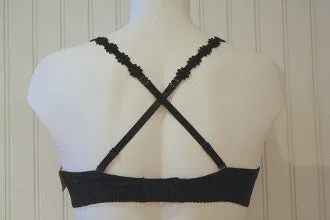 Avero Heart Shape Bra | Black