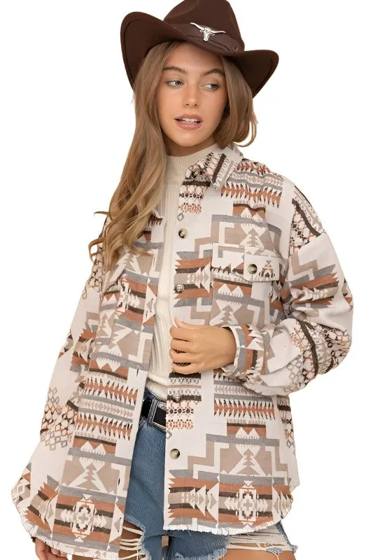 Aztec Western Shacket