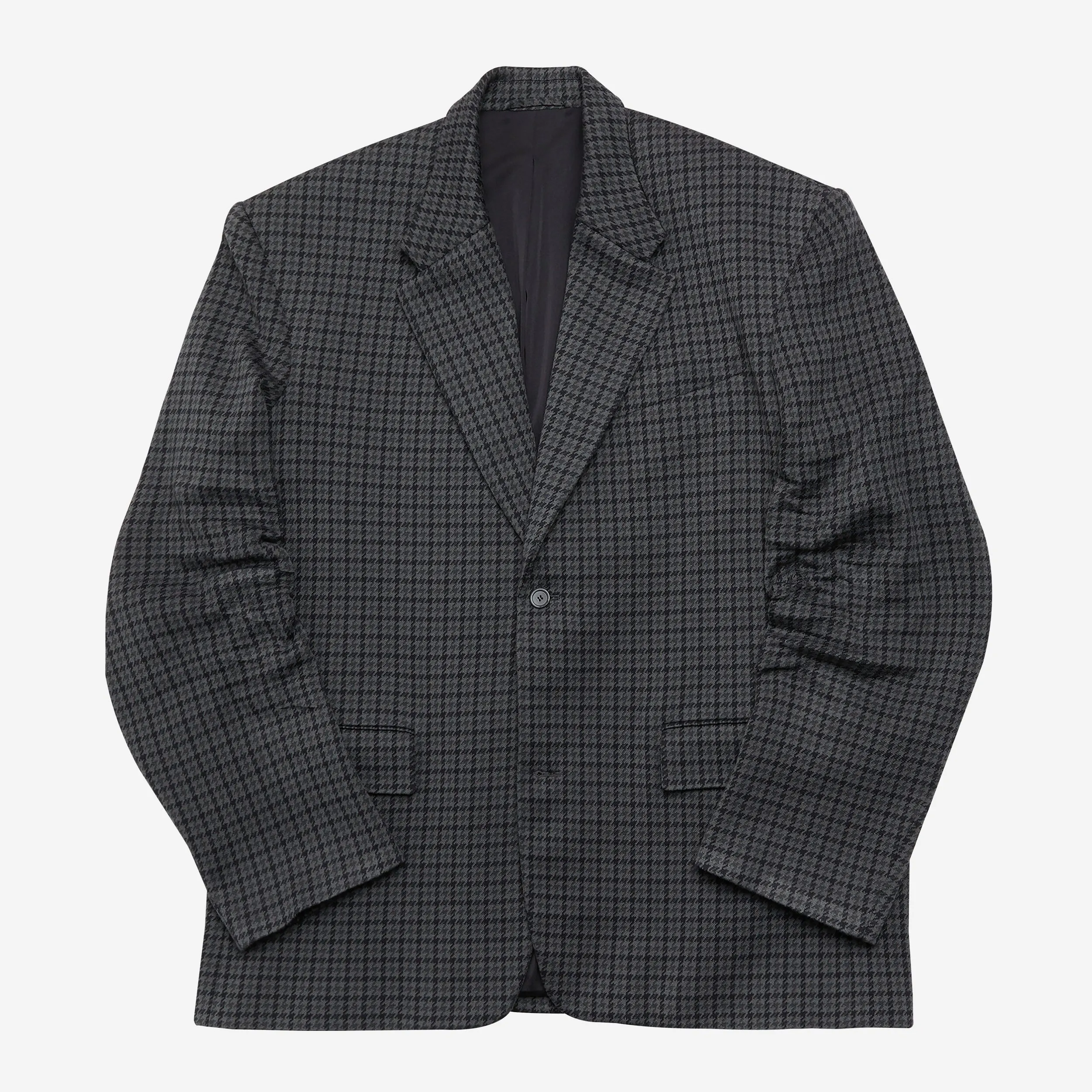 Balenciaga Tailored Knitted Houndstooth Jacket