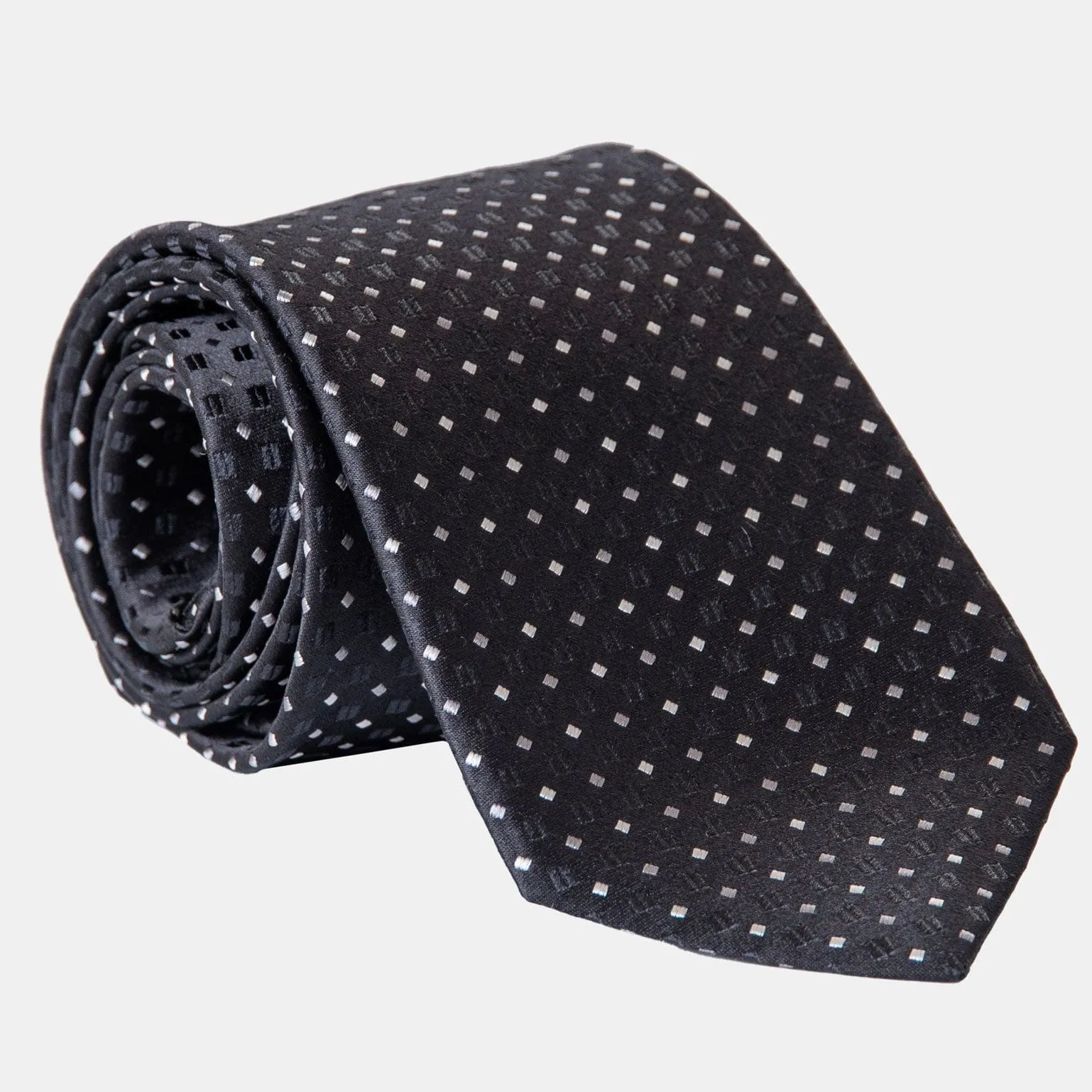 Barbera - Silk Jacquard Tie - Black