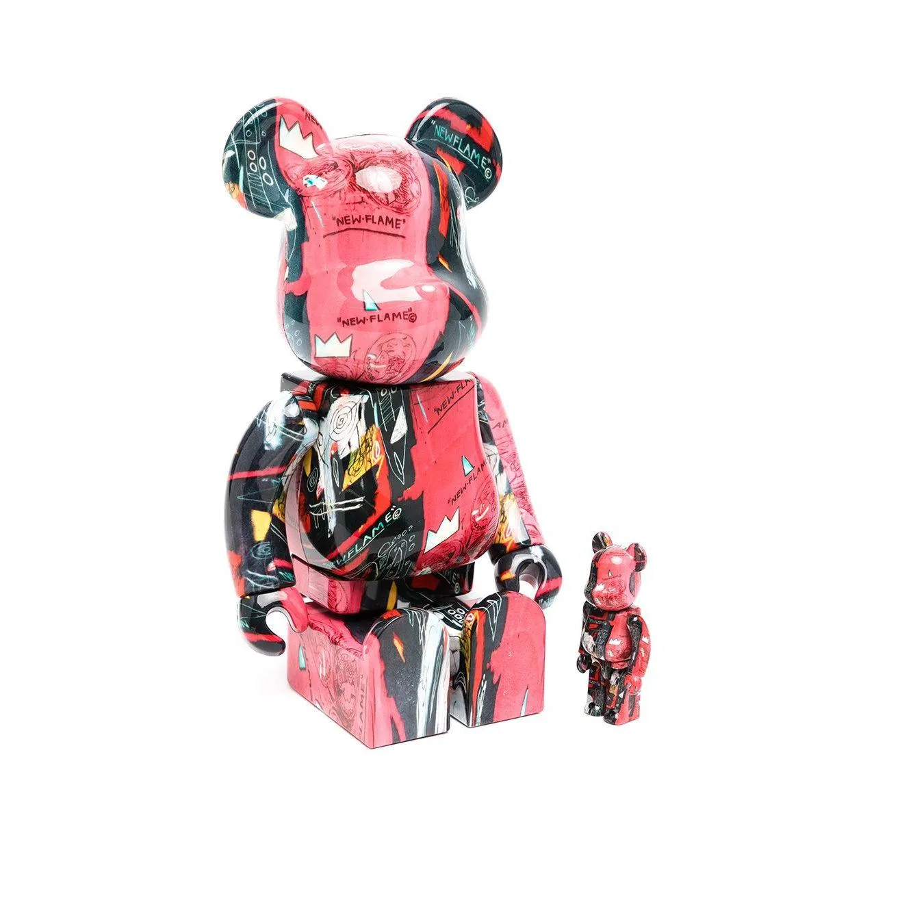 BE@RBRICK Andy Warhol x Jean-Michel Basquiat 400% 100%