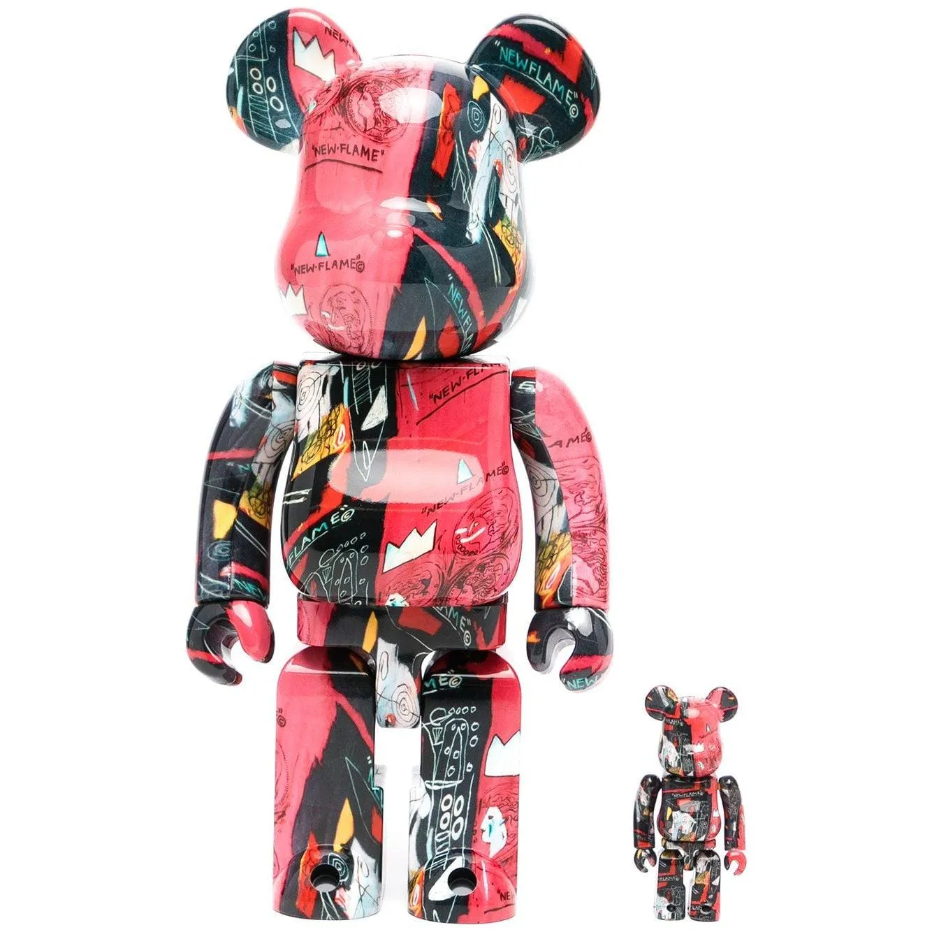 BE@RBRICK Andy Warhol x Jean-Michel Basquiat 400% 100%