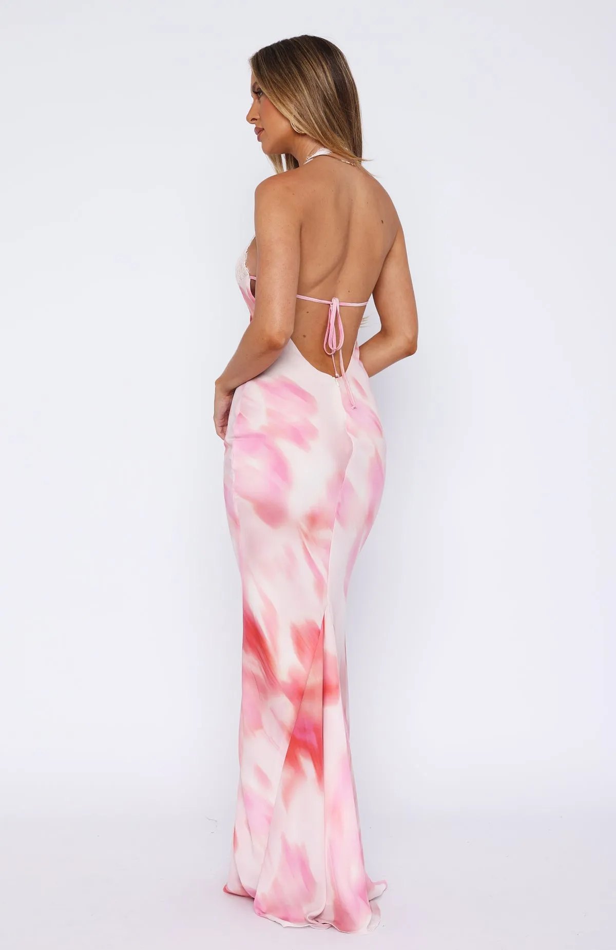 Beyond The Stars Maxi Dress Pink Floral