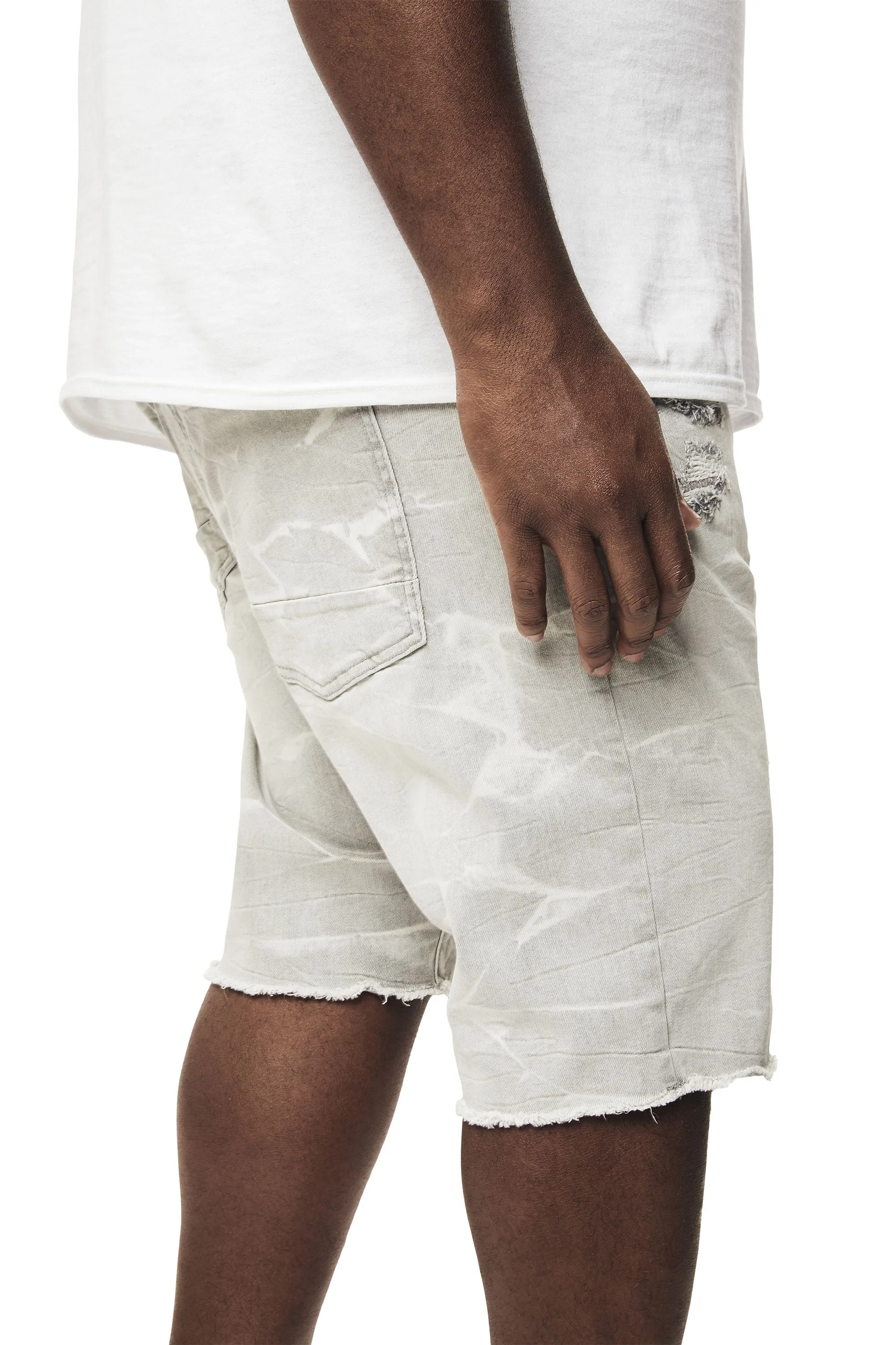 Big and Tall - Essential Jean Shorts - Cloud Grey