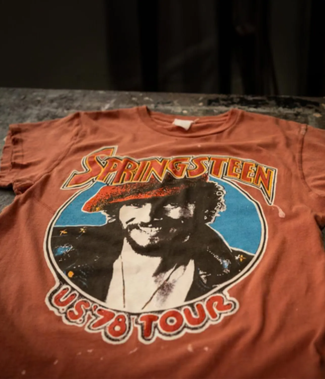 BRUCE SPRINGSTEEN '78 TOUR TEE- RUST