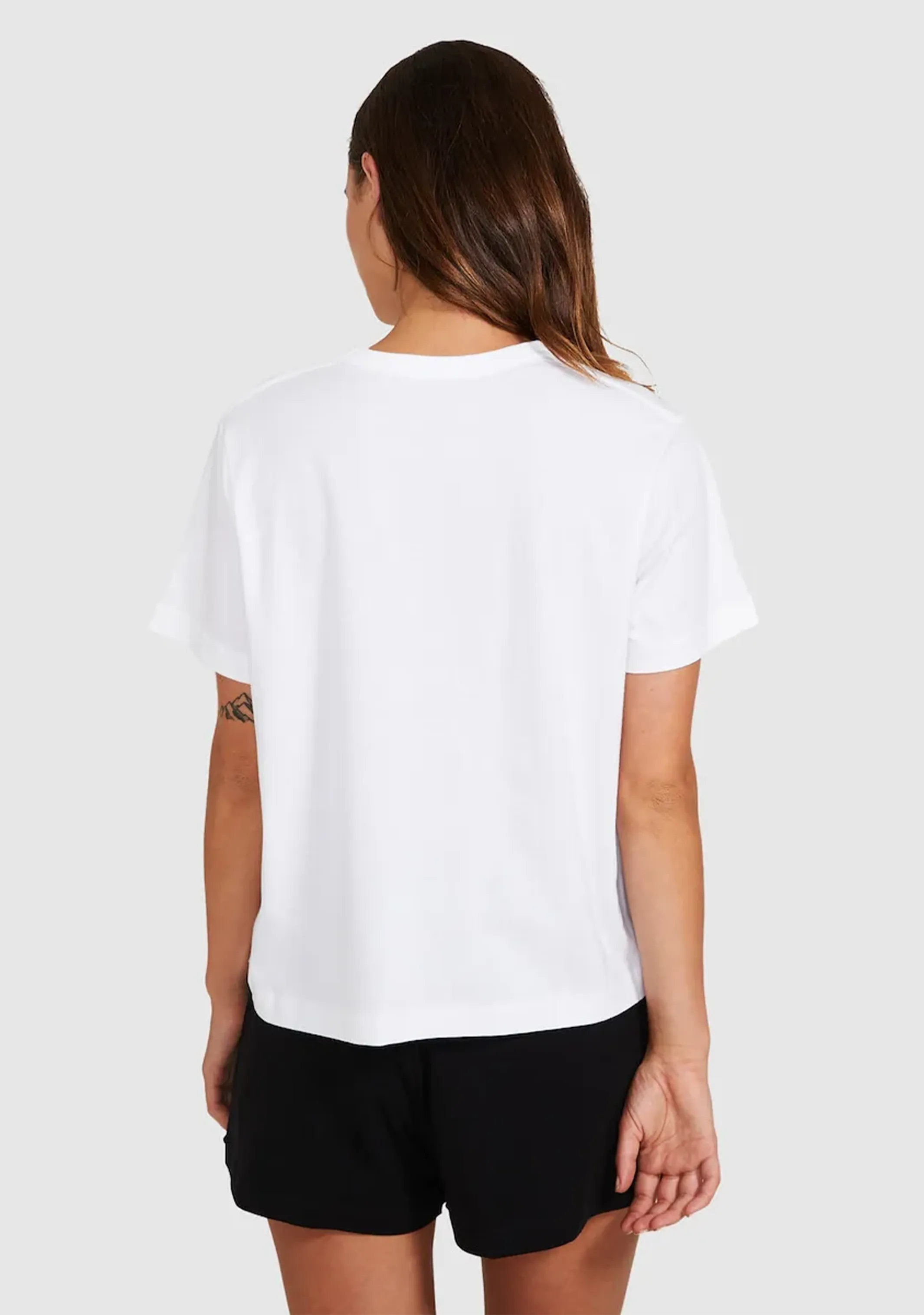 Champion Womens Script Crop Boxy Tee White <BR> CUWGN WIT