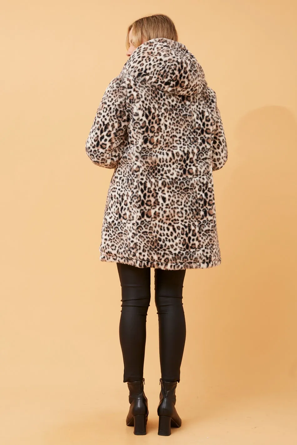 CONGO ANIMAL PRINT REVERSIBLE COAT