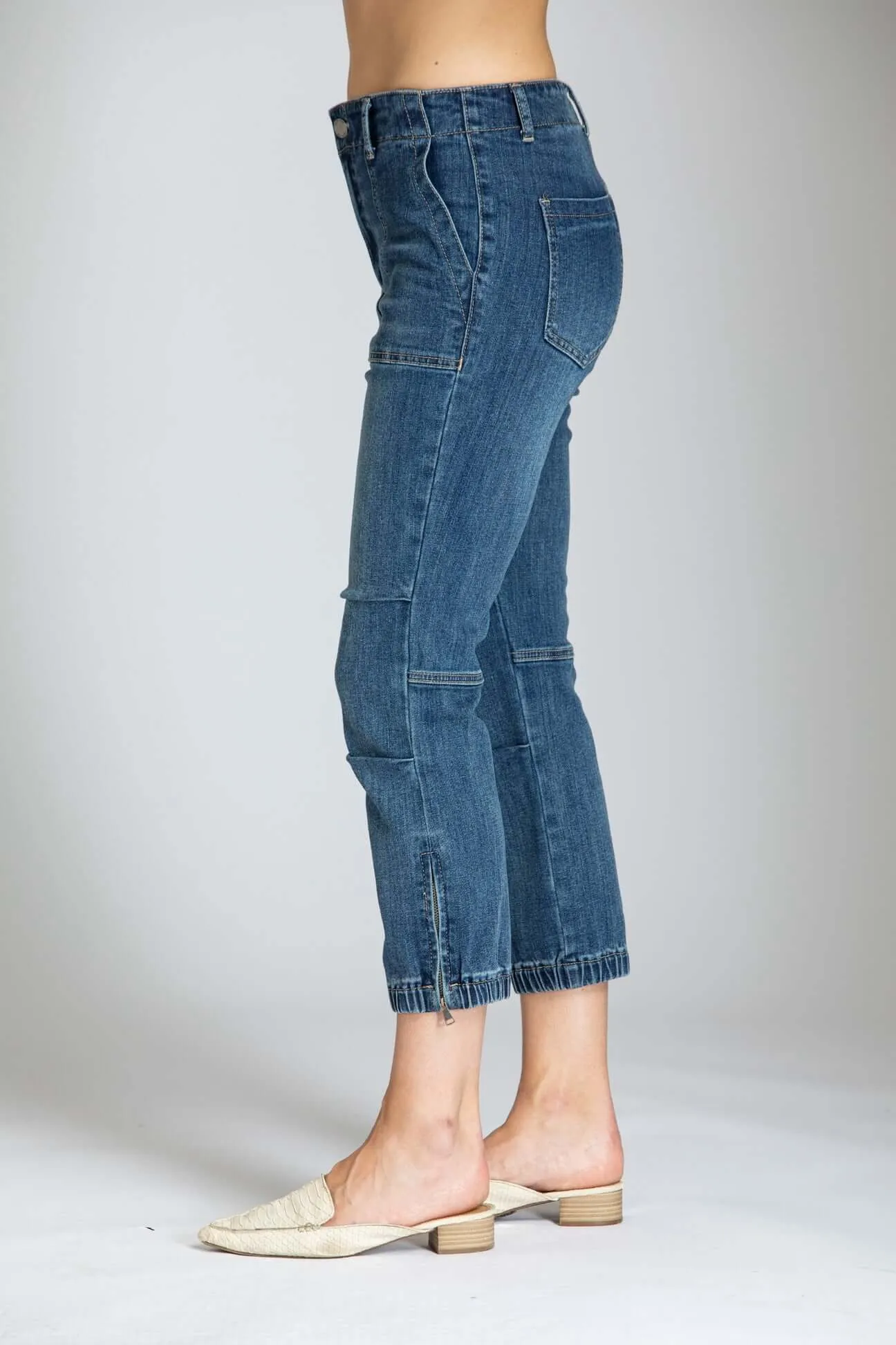 Crop Military Jogger Jean