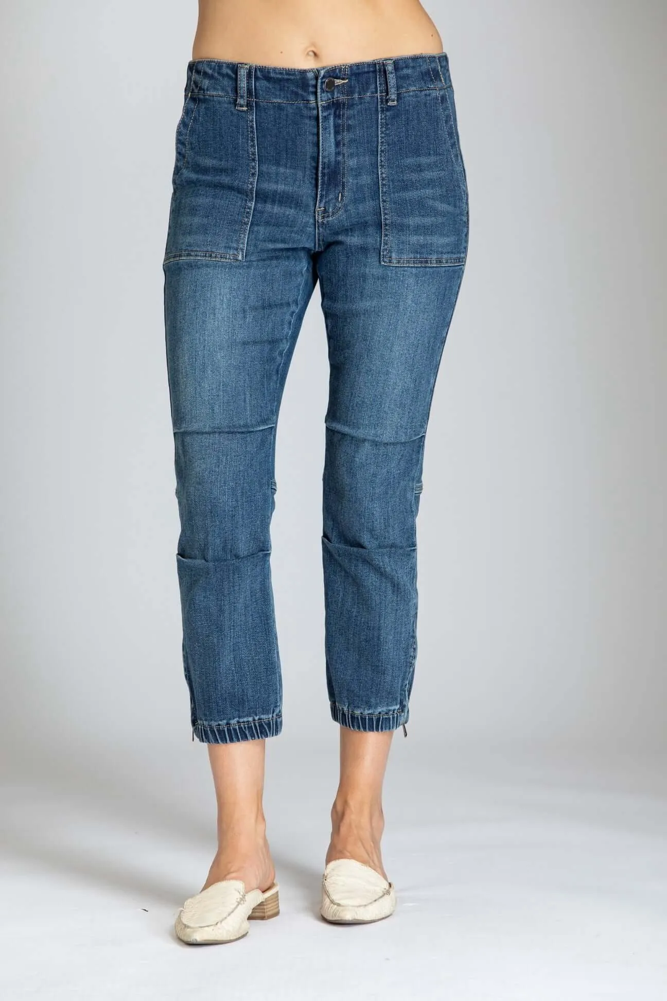 Crop Military Jogger Jean