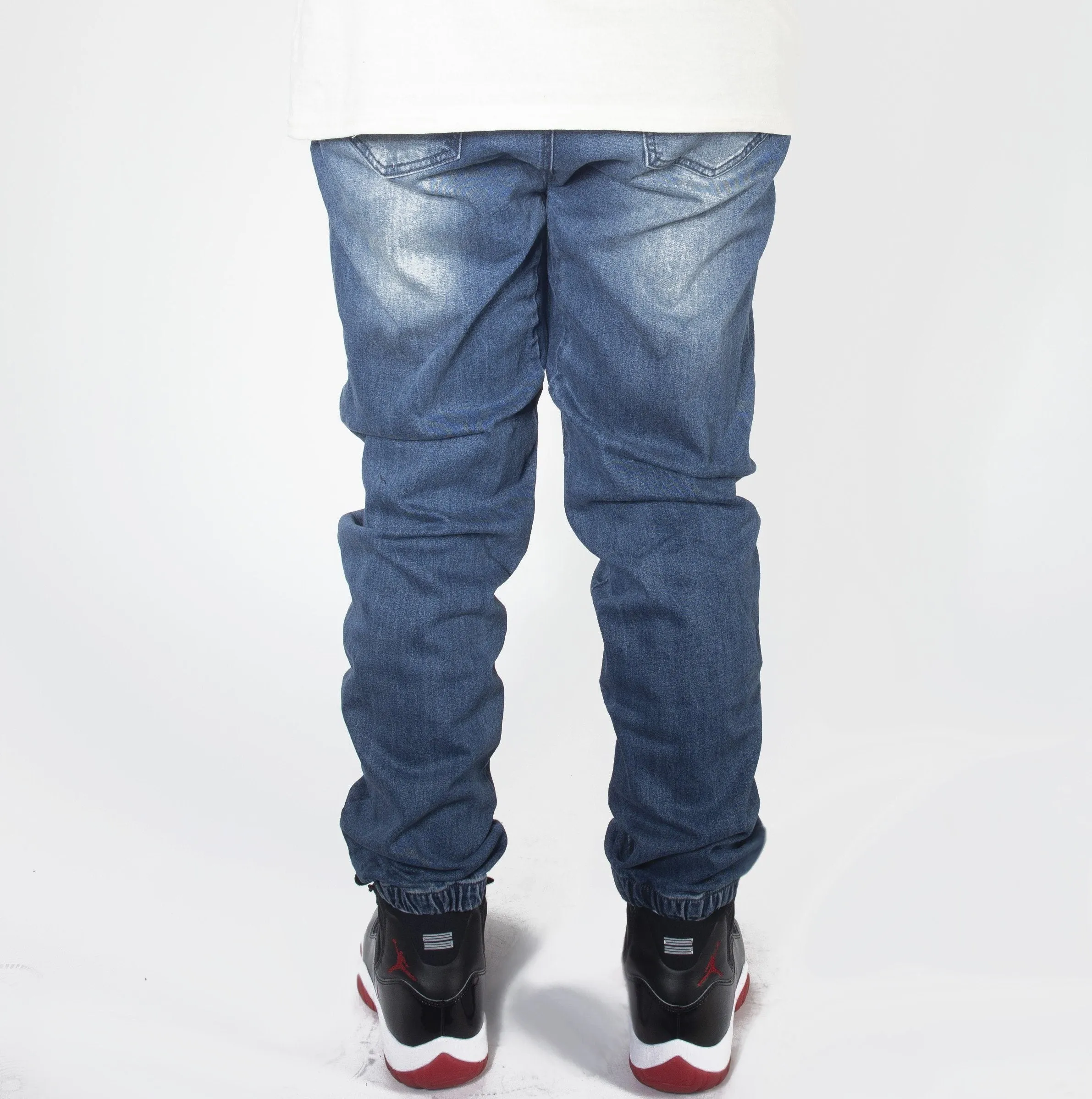 Dark Indigo Denim Jogger Pants JG803