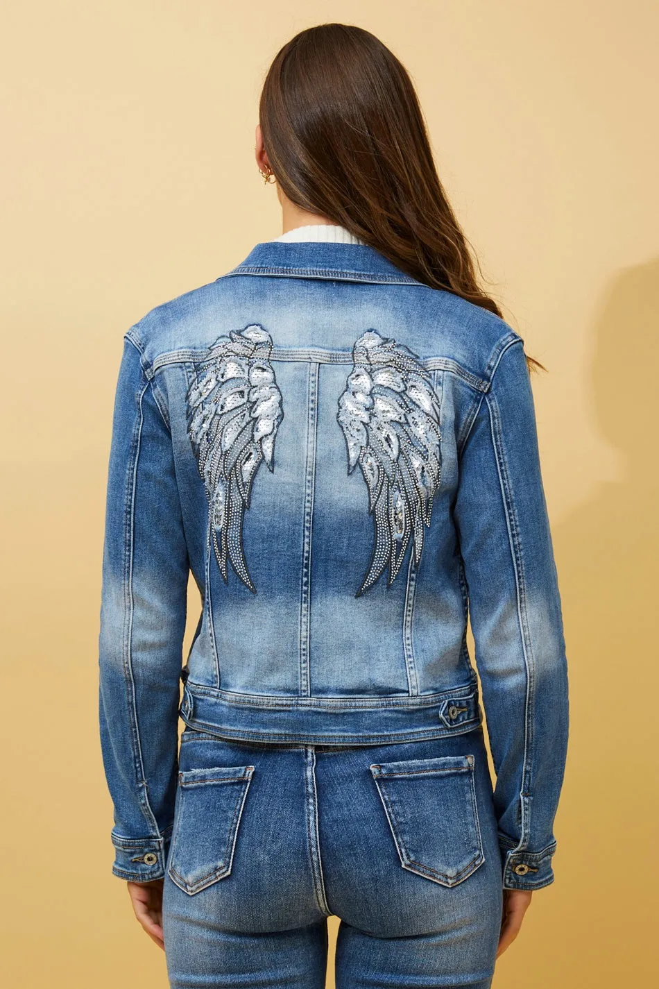 DESTINY SEQUIN DENIM JACKET