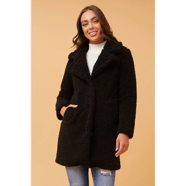 DONELLA TEDDY FAUX FUR COAT