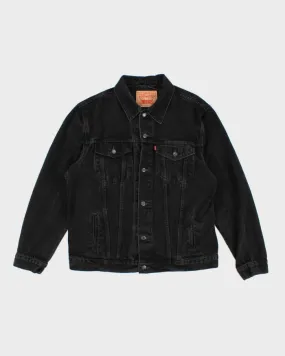 Early 00s Levi's Black Denim Trucker Jacket - XXL