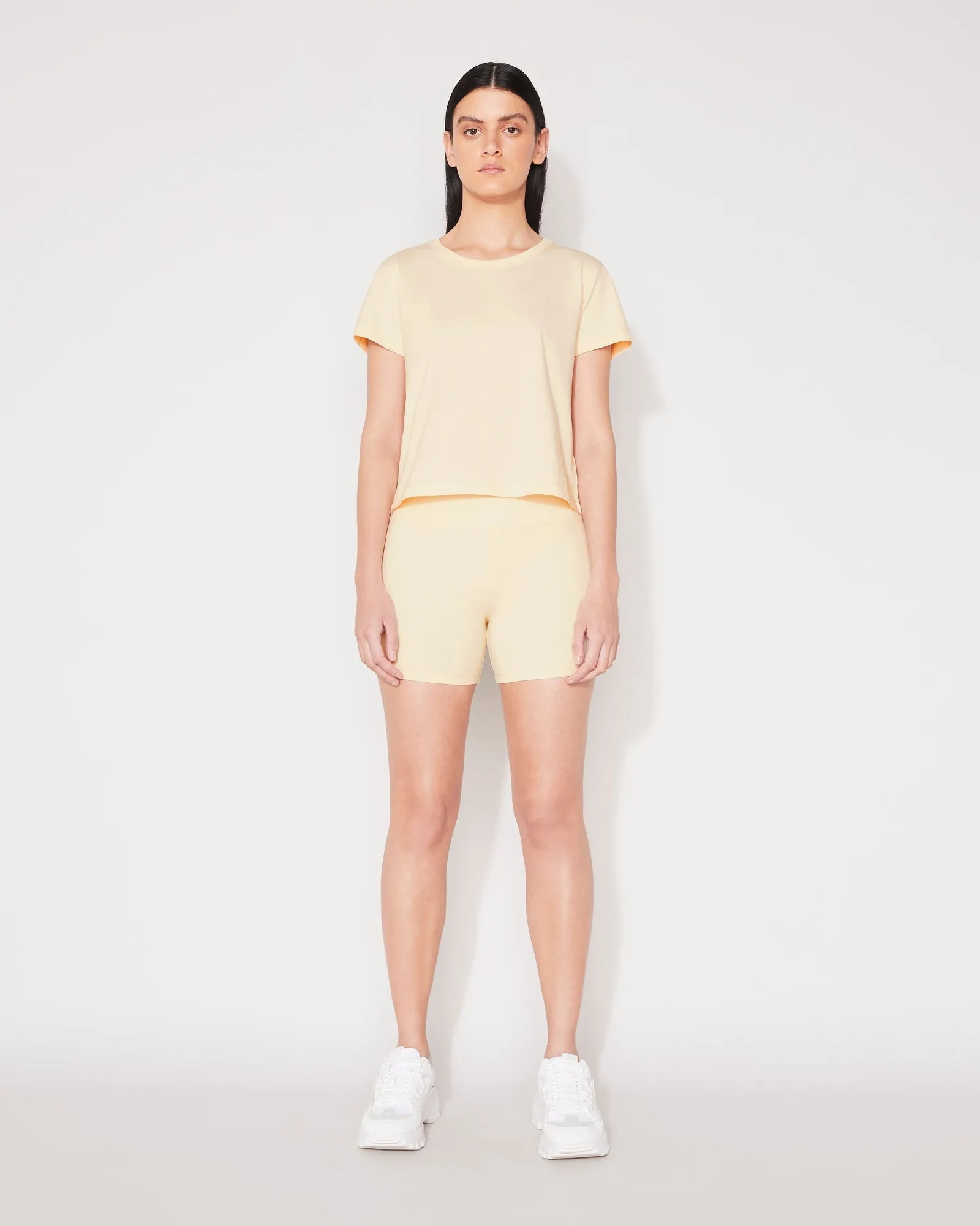 ESSENTIAL SHRUNKEN T-SHIRT - BUTTER CREAM