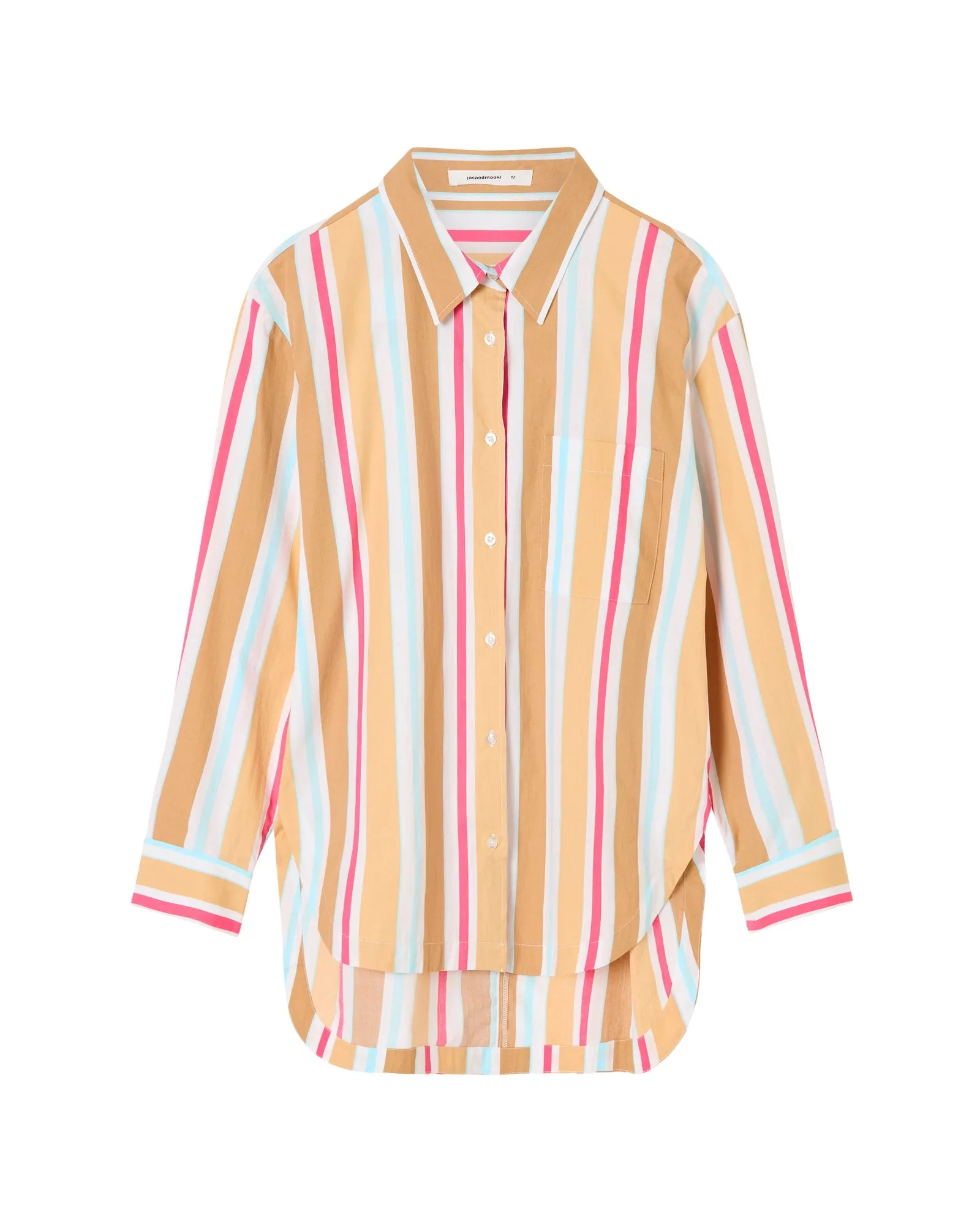 EVERYDAY SHIRT - TAN MULTI STRIPE