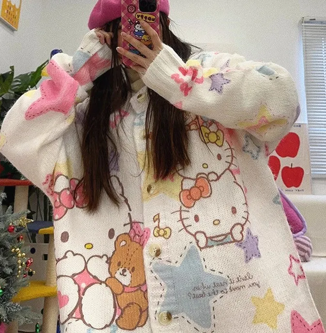 Fashion Anime Oversize Sweater Coat PN6418