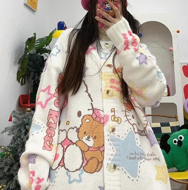 Fashion Anime Oversize Sweater Coat PN6418