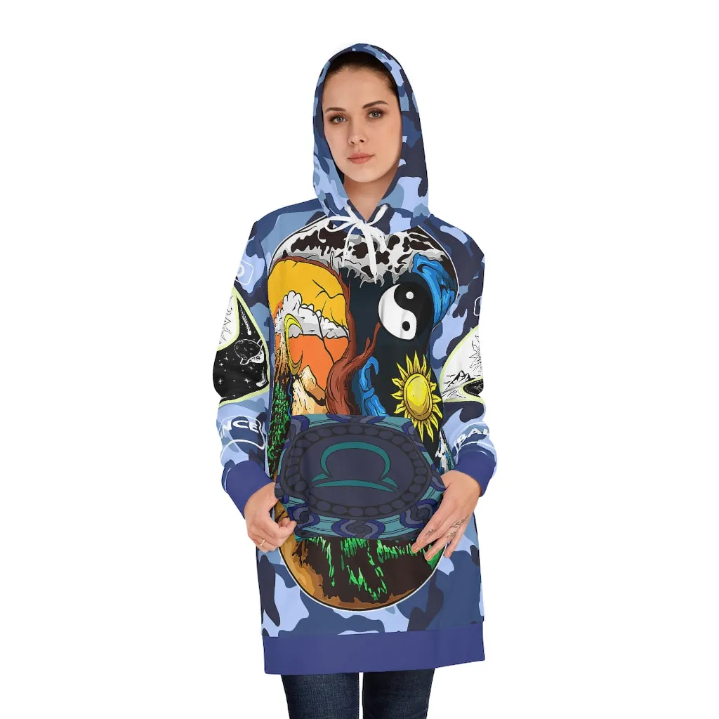 Find Balance (YinYang) Hoodie Dress