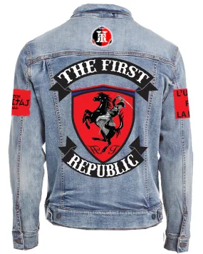 FIRST REPUBLIC SHIELD-DENIM JACKET (UNISEX)-BLEU