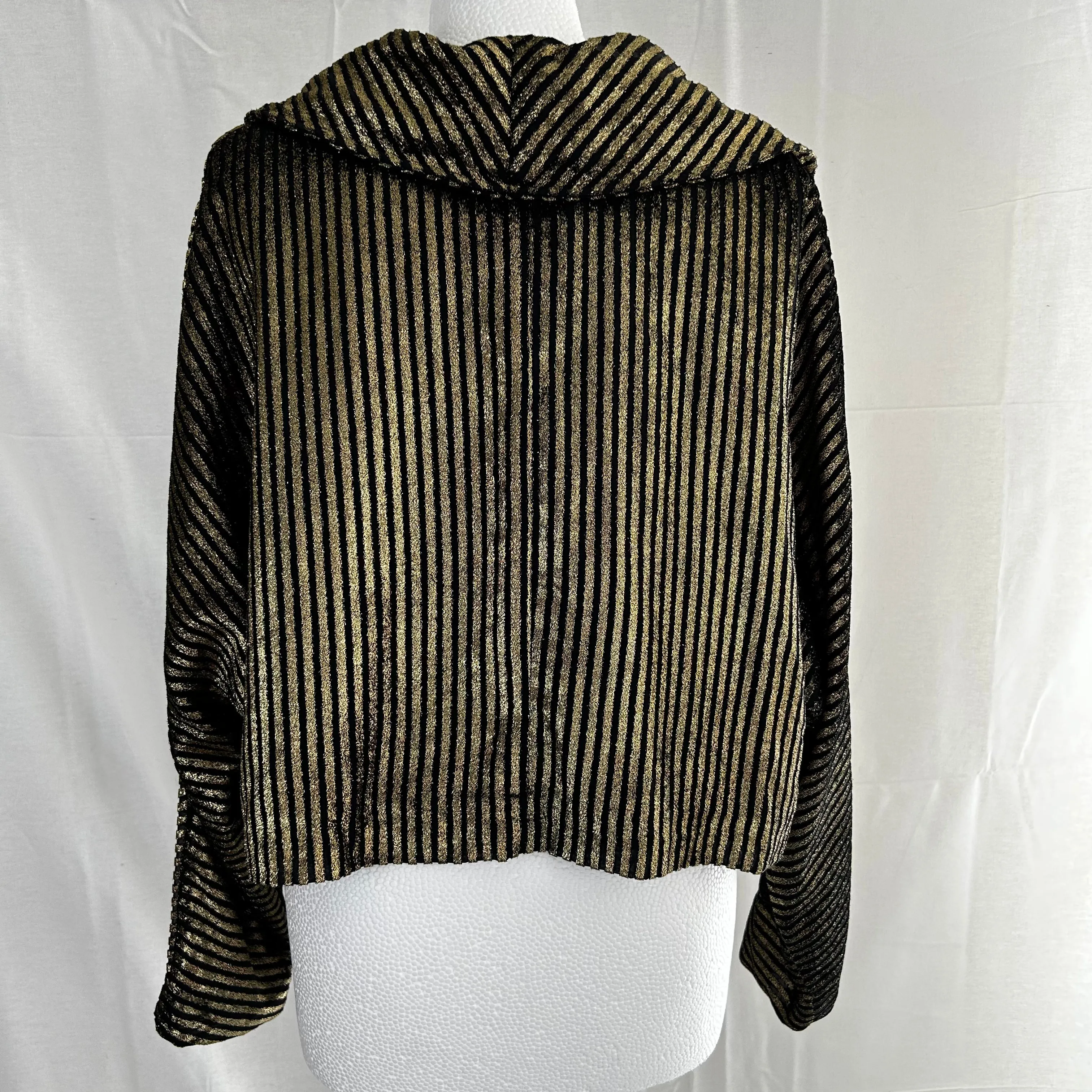 Forte Forte Brand New Black & Gold Stripe Crop Jacket XS/S