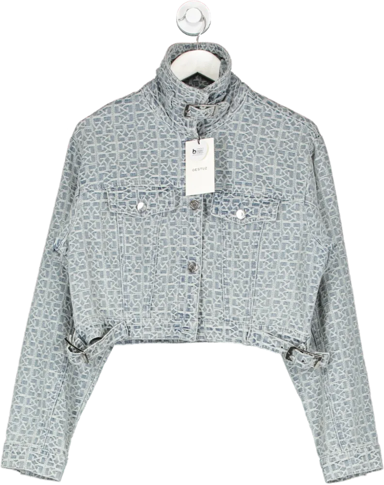 Gestuz Blue Nilagz Denim Jacket UK 8