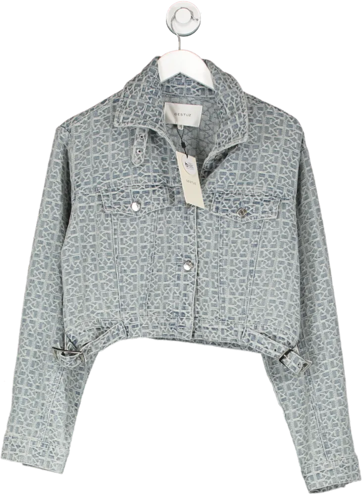 Gestuz Blue Nilagz Denim Jacket UK 8