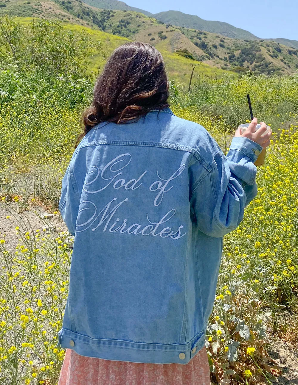 God of Miracles Denim Jacket