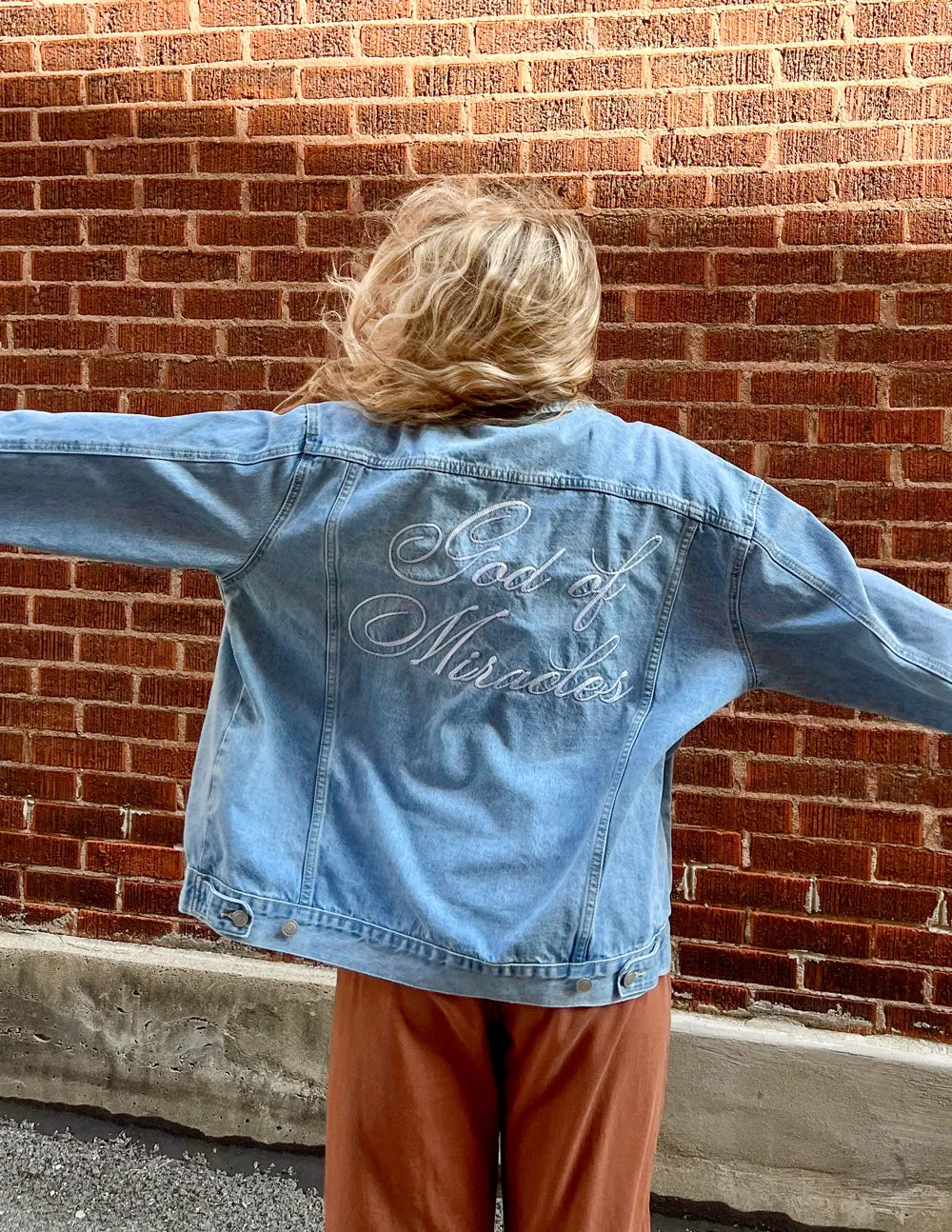 God of Miracles Denim Jacket