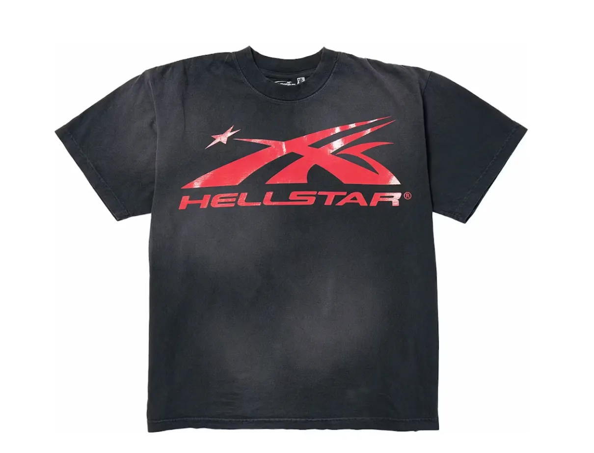 Hellstar Sport Sports Logo Gel T-Shirt Tee Black