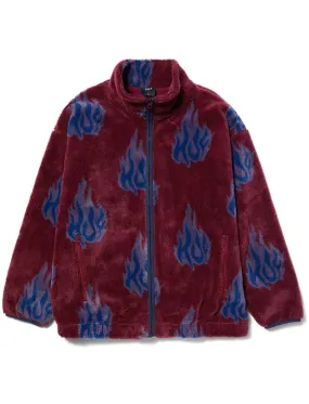 Huf Flamin Zip Sherpa Fleece Berry