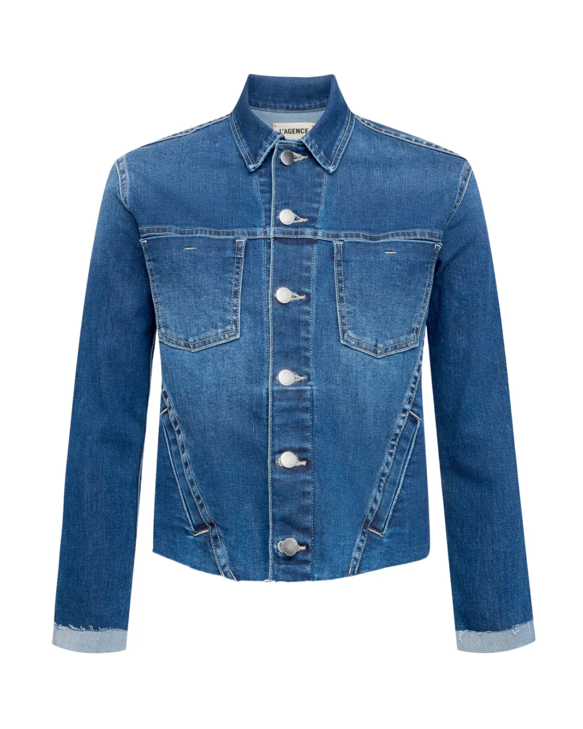 Janelle Slim Denim Jacket (Magnolia)