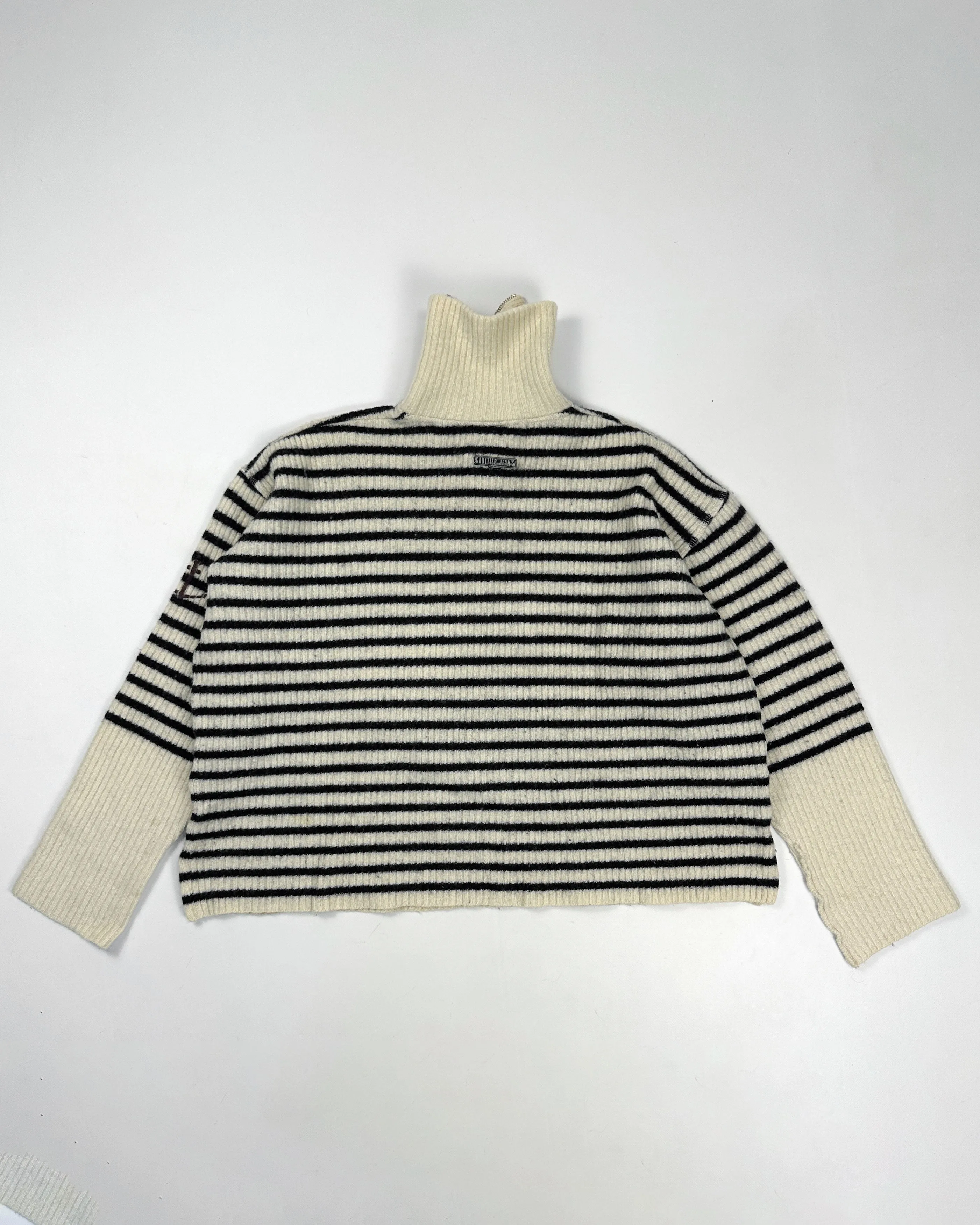 Jean Paul Gaultier 1/4 Zip Wool Pullover 1980's