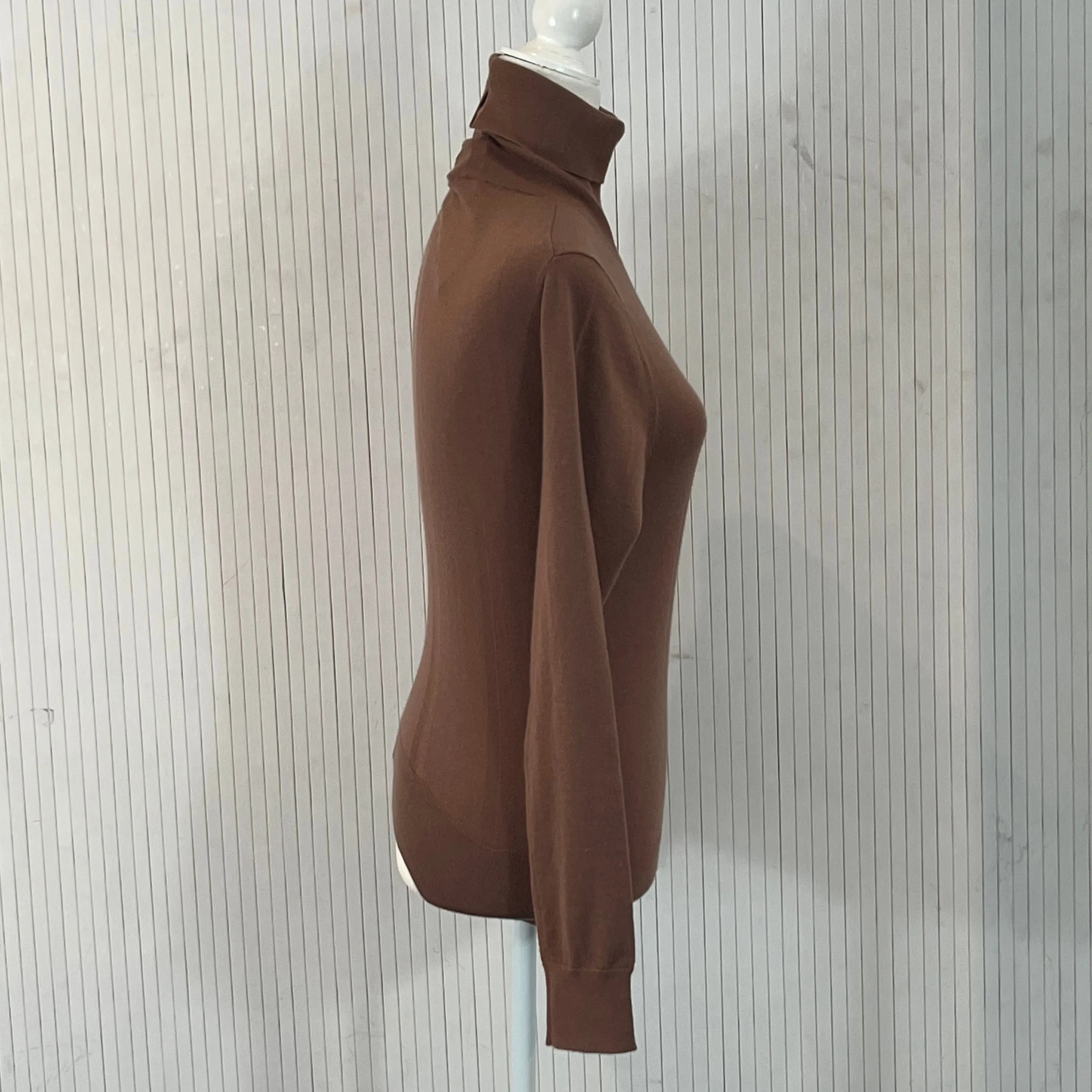 Joseph Brand New 445 Caramel Stretch Cashmere Knit Sweater XXS/XS