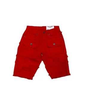 Kid’s Layered Graffiti Saints Twill Shorts