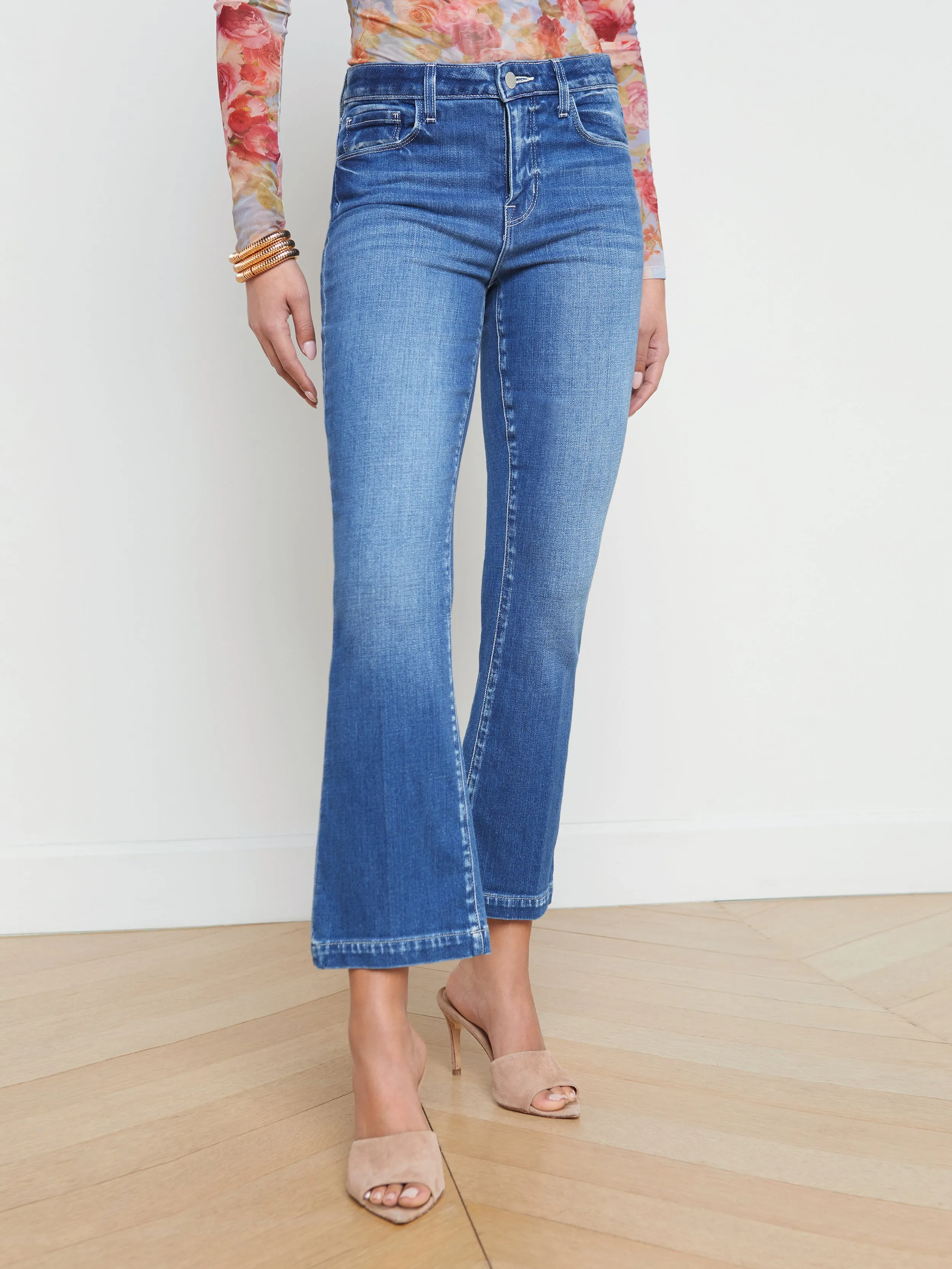 L'Agence Ali Slim Flare Jean in Maywood