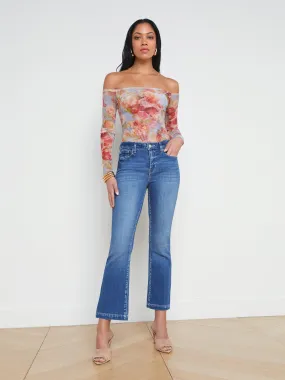 L'Agence Ali Slim Flare Jean in Maywood