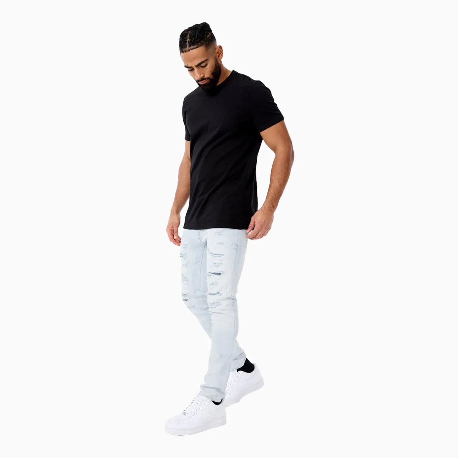 Men's Crushed Rolled Ross Denim Pant