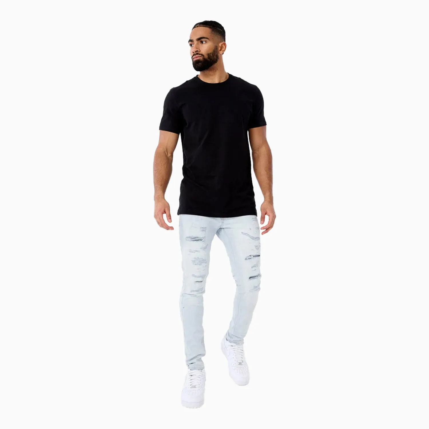 Men's Crushed Rolled Ross Denim Pant