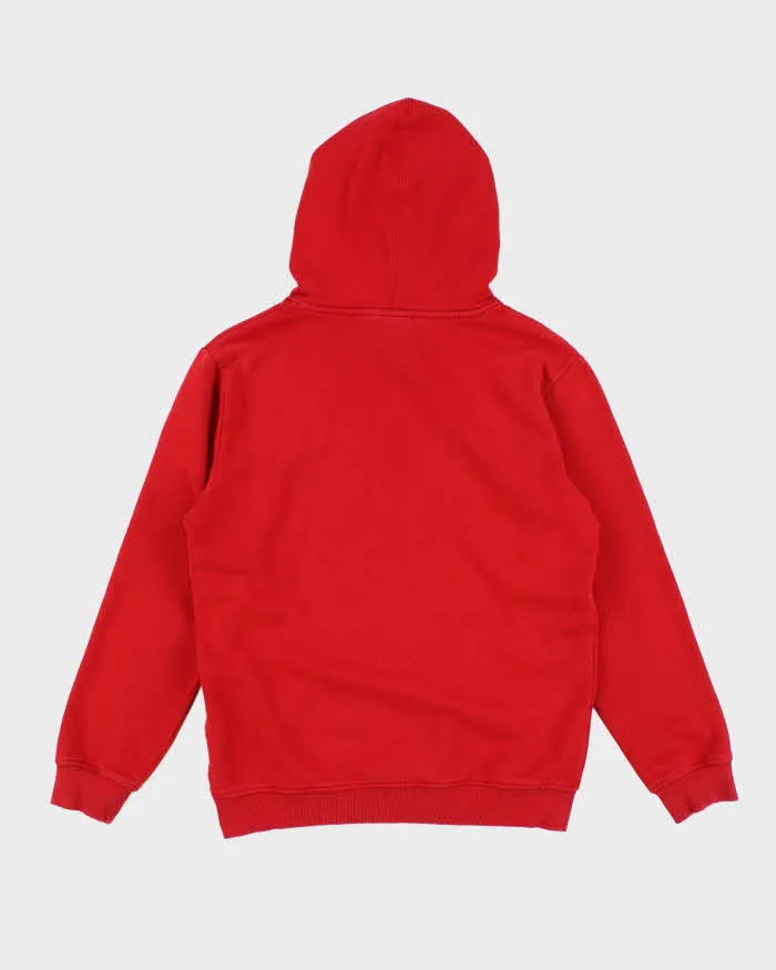 Mens Red adidas Classic Logo Hoodie - S