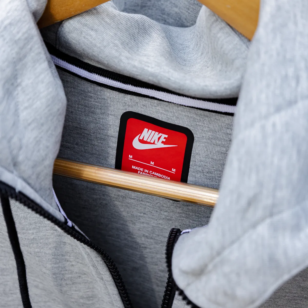 Nike Sportswear Tech Fleece OG Full-Zip Hoodie Sweatshirt Dark Grey Heather FD0737-063