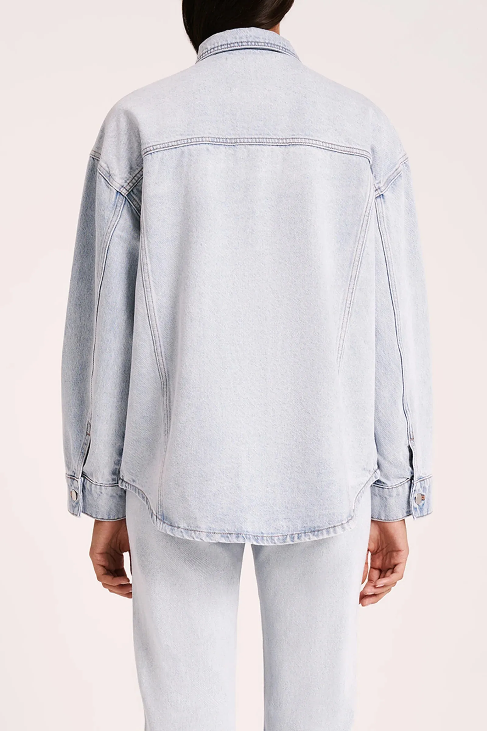 NUDE LUCY Organic Denim Jacket CLEAR BLUE