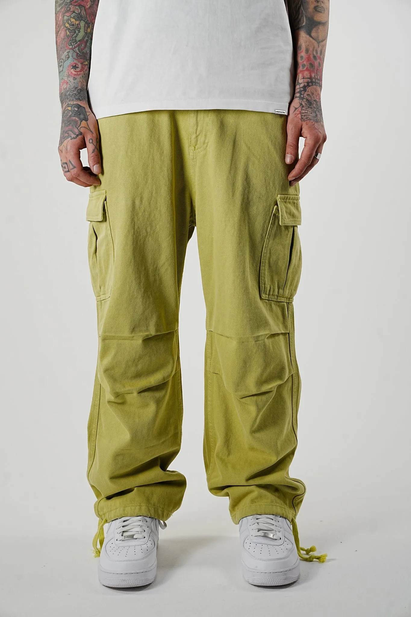 R11 Wide Fit Mustard Cargo Pants