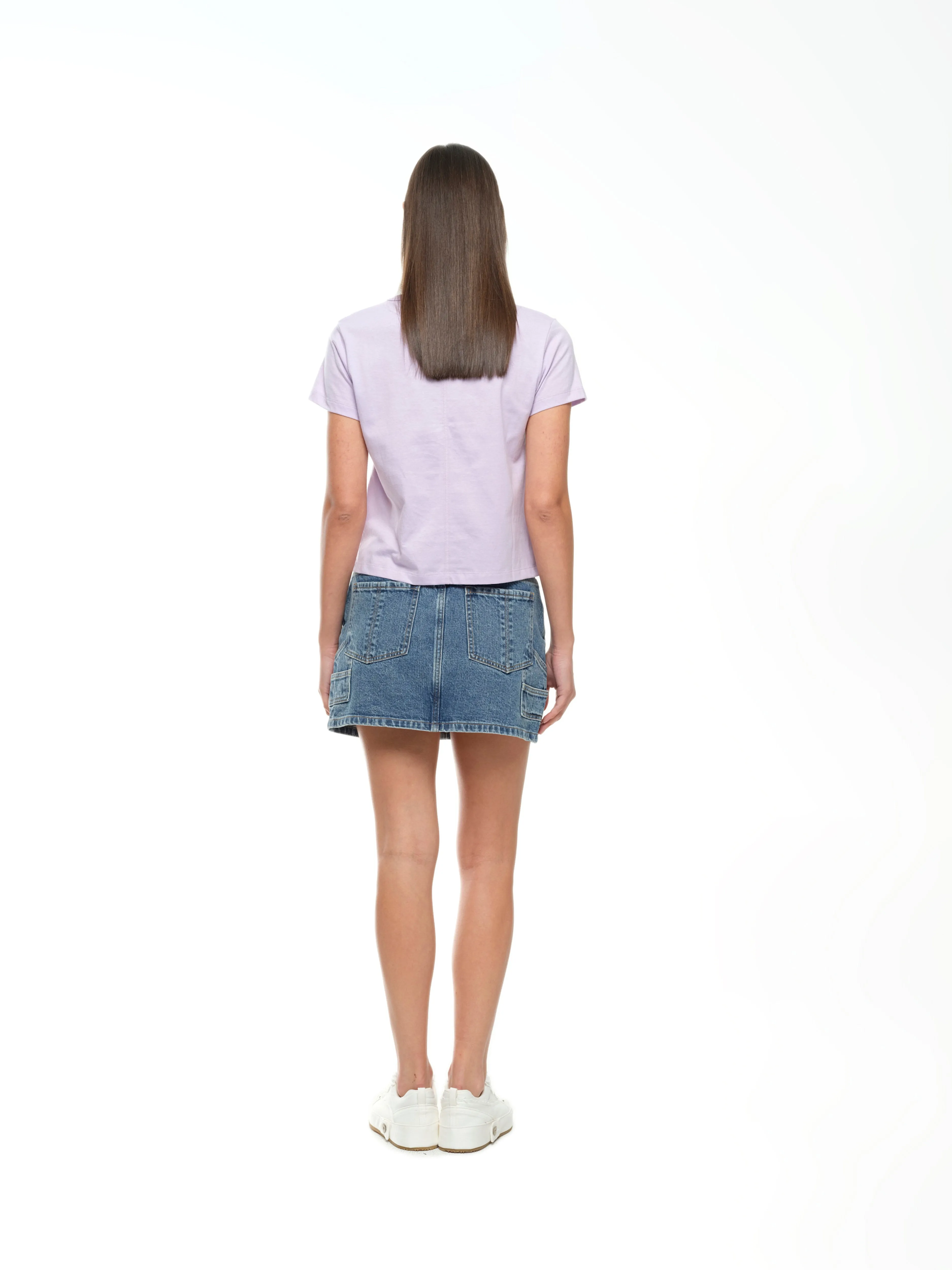 SHRUNKEN T-SHIRT - PASTEL LILAC