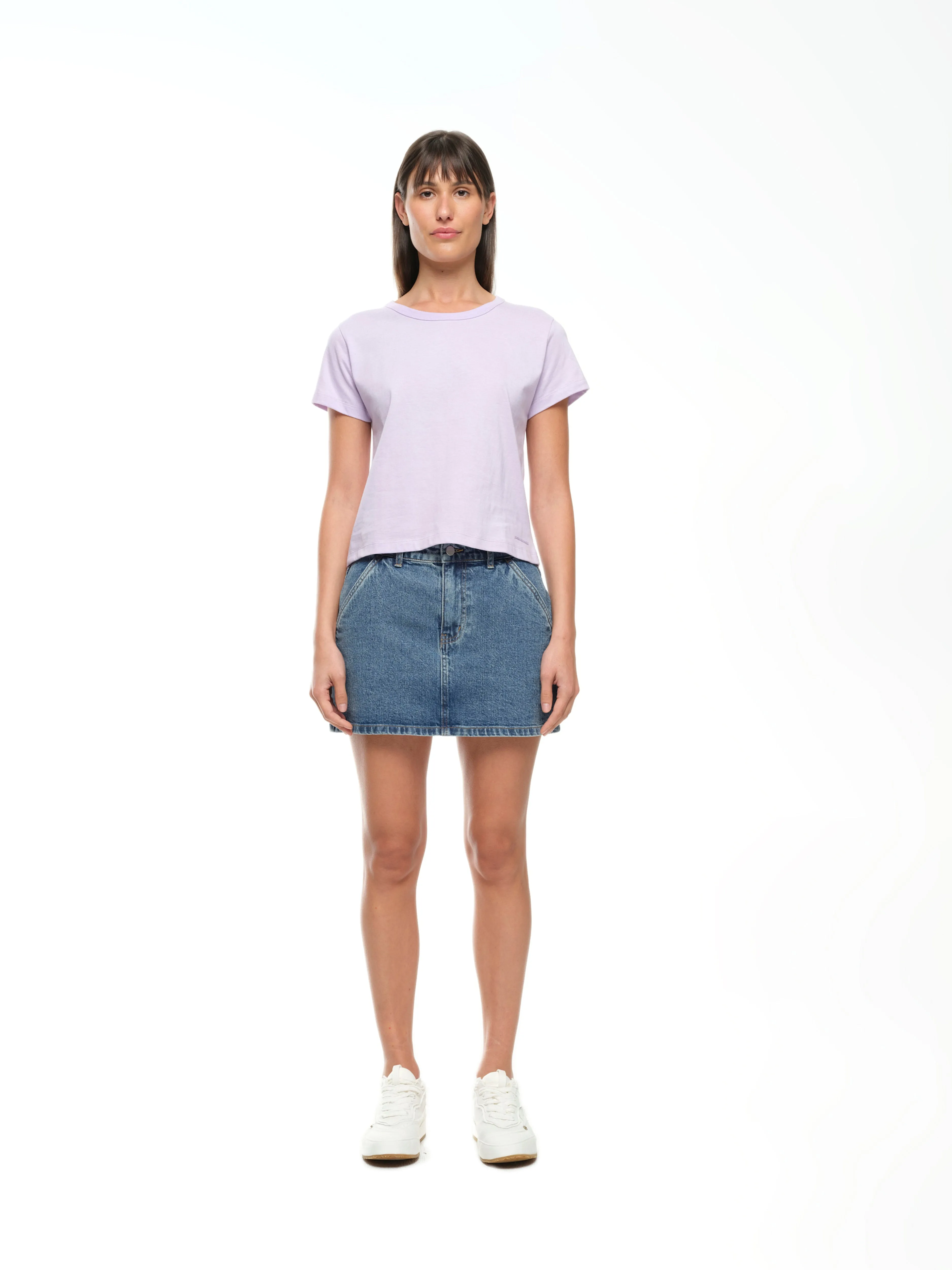 SHRUNKEN T-SHIRT - PASTEL LILAC